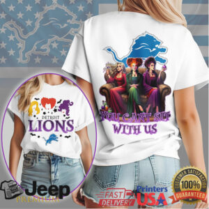 Detroit Lions Hocus Pocus You Can't Sit With Us Halloween T Shirt
