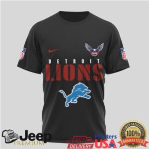 Detroit Lions Military Appreciation Shirt Thank You Veterans American Flag T Shirt