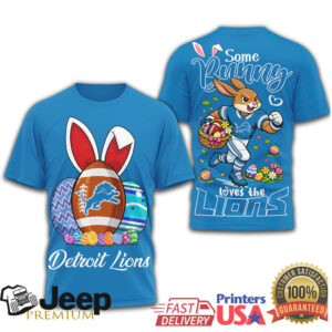 Detroit Lions “Some Bunny Loves The Lions” Easter Football T Shirt Detroit Lions “Some Bunny Loves The Lions” Easter Football T Shirt