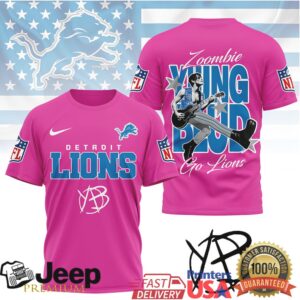 Detroit Lions YUNGBLUD Zoombie Vintage T Shirt NFL Fan Gear