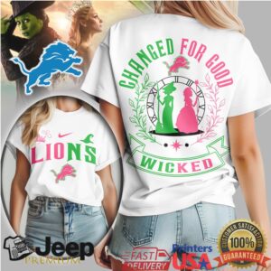 Detroit Lions x Wicked Musical “Changed For Good” Graphic T Shirt