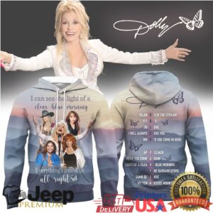 Dolly Parton “Clear Blue Morning” Greatest Hits Tribute Shirt Dolly Parton “Clear Blue Morning” Greatest Hits Tribute Shirt