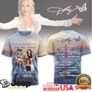 Dolly Parton “Clear Blue Morning” Greatest Hits Tribute Shirt