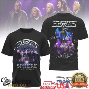 Eagles Band Sphere Las Vegas Residence Guitar Graphic T Shirt