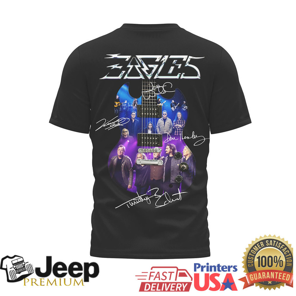 Eagles Band Sphere Las Vegas Residence Guitar Graphic T Shirt Eagles Band Sphere Las Vegas Residence Guitar Graphic T Shirt