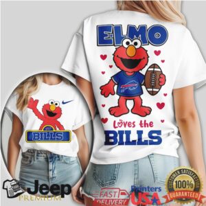 Elmo Loves The Buffalo Bills NFL Football Fan T Shirt