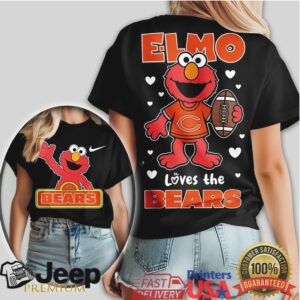Elmo Loves The Chicago Bears NFL Football Fan T Shirt Elmo Loves The Chicago Bears NFL Football Fan T Shirt