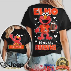Elmo Loves The Cleveland Browns NFL Football Fan T Shirt Elmo Loves The Cleveland Browns NFL Football Fan T Shirt