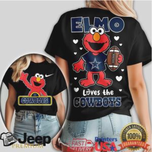 Elmo Loves The Dallas Cowboys NFL Football Fan T Shirt Elmo Loves The Dallas Cowboys NFL Football Fan T Shirt