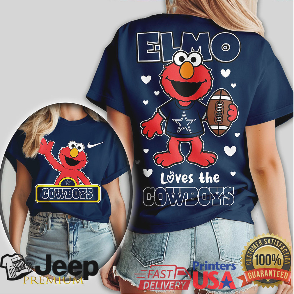 Elmo Loves The Dallas Cowboys NFL Football Fan T Shirt Elmo Loves The Dallas Cowboys NFL Football Fan T Shirt