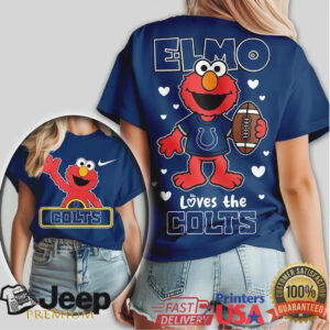 Elmo Loves The Indianapolis Colts NFL Football Fan T Shirt