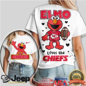 Elmo Loves The Kansas City Chiefs Football Fan T Shirt