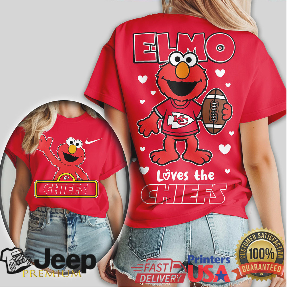 Elmo Loves The Kansas City Chiefs Football Fan T Shirt Elmo Loves The Kansas City Chiefs Football Fan T Shirt