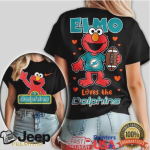 Elmo Loves The Miami Dolphins Cute Character Football Shirt Elmo Loves The Miami Dolphins Cute Character Football Shirt