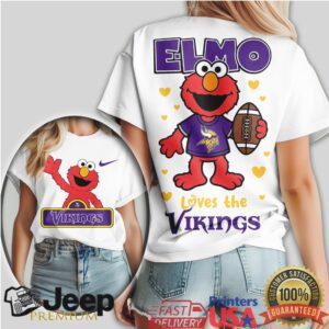 Elmo Loves The Minnesota Vikings Purple Pride Fan T Shirt
