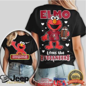 Elmo Loves The Tampa Bay Buccaneers NFL Fan T Shirt Elmo Loves The Tampa Bay Buccaneers NFL Fan T Shirt