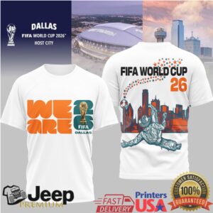 FIFA World Cup 2026 Dallas Host City Skyline Soccer T Shirt FIFA World Cup 2026 Dallas Host City Skyline Soccer T Shirt