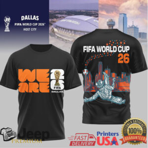 FIFA World Cup 2026 Dallas Host City Skyline Soccer T Shirt