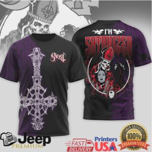 Ghost Band Inverted Cross Satanized Graphic T Shirt Ghost Band Inverted Cross Satanized Graphic T Shirt