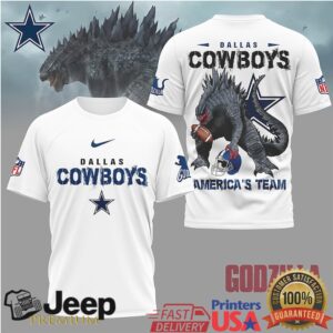 Godzilla x Dallas Cowboys America's Team Football Graphic Shirt