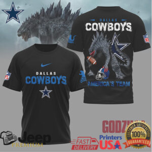 Godzilla x Dallas Cowboys America's Team Football Graphic Shirt