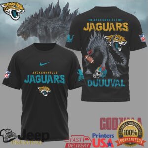Godzilla x Jacksonville Jaguars NFL Mashup T Shirt Duuuval Godzilla x Jacksonville Jaguars NFL Mashup T Shirt Duuuval
