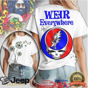 Grateful Dead Bobby Weir “Weir Everywhere” Steal Your Face T Shirt