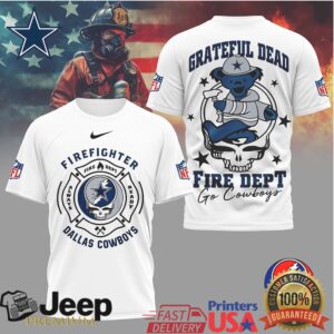 Grateful Dead Dallas Cowboys Firefighter Fire Dept Steal Your Face T Shirt Grateful Dead Dallas Cowboys Firefighter Fire Dept Steal Your Face T Shirt