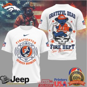 Grateful Dead Denver Broncos Firefighter Fire Dept Steal Your Face T Shirt Grateful Dead Denver Broncos Firefighter Fire Dept Steal Your Face T Shirt