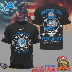 Grateful Dead Detroit Lions Firefighter Fire Dept Steal Your Face T Shirt Grateful Dead Detroit Lions Firefighter Fire Dept Steal Your Face T Shirt