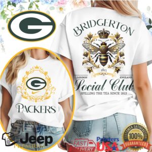 Green Bay Packers Bridgerton Social Club T Shirt Regency Style Game Day Shirt