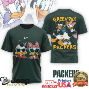 Green Bay Packers Disney Donald & Daisy Duck Graphic Tee