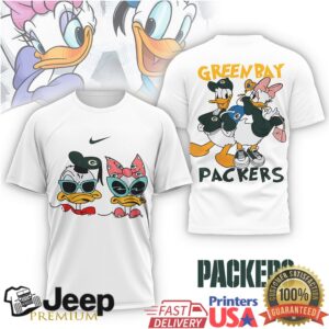 Green Bay Packers Disney Donald & Daisy Duck Graphic Tee