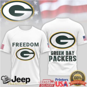 Green Bay Packers Freedom American Flag Patriotic T Shirt Green Bay Packers Freedom American Flag Patriotic T Shirt