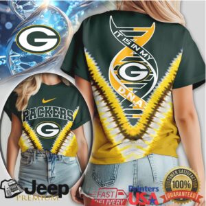 Green Bay Packers “It's In My DNA” Green & Gold Fan Shirt
