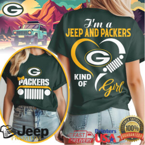 Green Bay Packers Jeep Girl Shirt Packers Fan 4x4 Football Tee