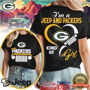 Green Bay Packers Jeep Girl Shirt Packers Fan 4x4 Football Tee