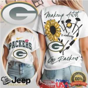 Green Bay Packers Makeup Artist Sunflower Women's T Shirt
