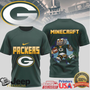 Green Bay Packers Minecraft Inspired Youth & Adult Tee