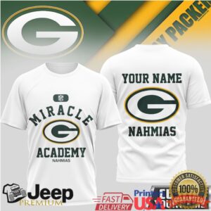 Green Bay Packers Miracle Academy Personalized Name T Shirt