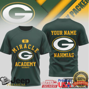 Green Bay Packers Miracle Academy Personalized Name T Shirt