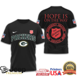 Green Bay Packers Salvation Army Hope Is On The Way Disaster Relief Tee