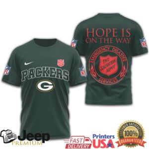 Green Bay Packers Salvation Army Hope Is On The Way Disaster Relief Tee
