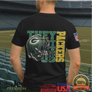 Green Bay Packers “They Not Like Us” T Shirt Custom Football Fan Apparel
