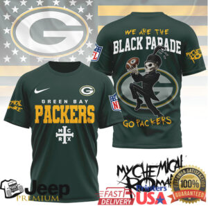 Green Bay Packers x My Chemical Romance “The Black Parade” NFL T Shirt
