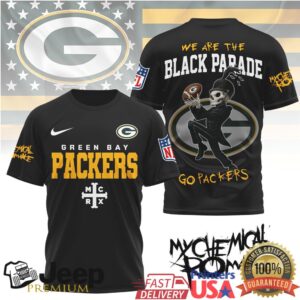 Green Bay Packers x My Chemical Romance “The Black Parade” NFL T Shirt