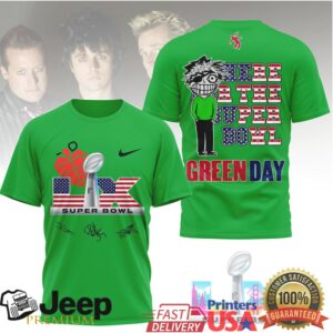 Green Day American Idiot Super Bowl LX Limited Edition Nike T Shirt