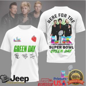 Green Day Super Bowl LX 60th Anniversary Halftime Show T Shirt