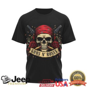 Guns N' Roses World Tour 2026 Skull & Roses Band Tee