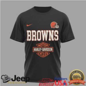 Harley Davidson x Cleveland Browns “Ride The Legend” NFL T Shirt